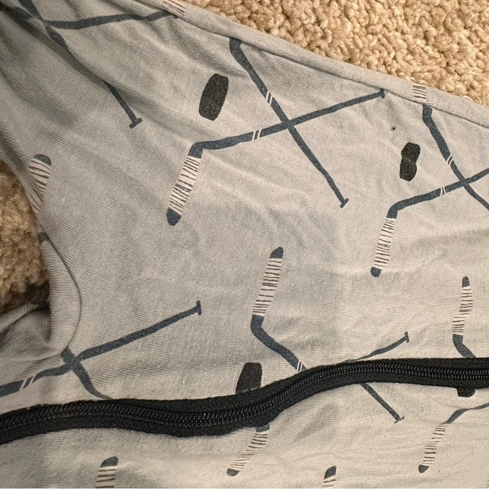 Designer -KicKee Pants Blue Ice Hockey Footie Pajama